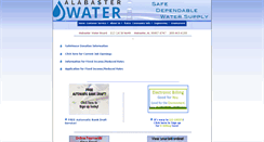 Desktop Screenshot of alabasterwater.com