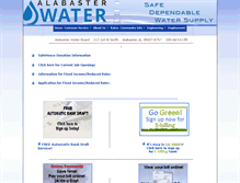 Tablet Screenshot of alabasterwater.com